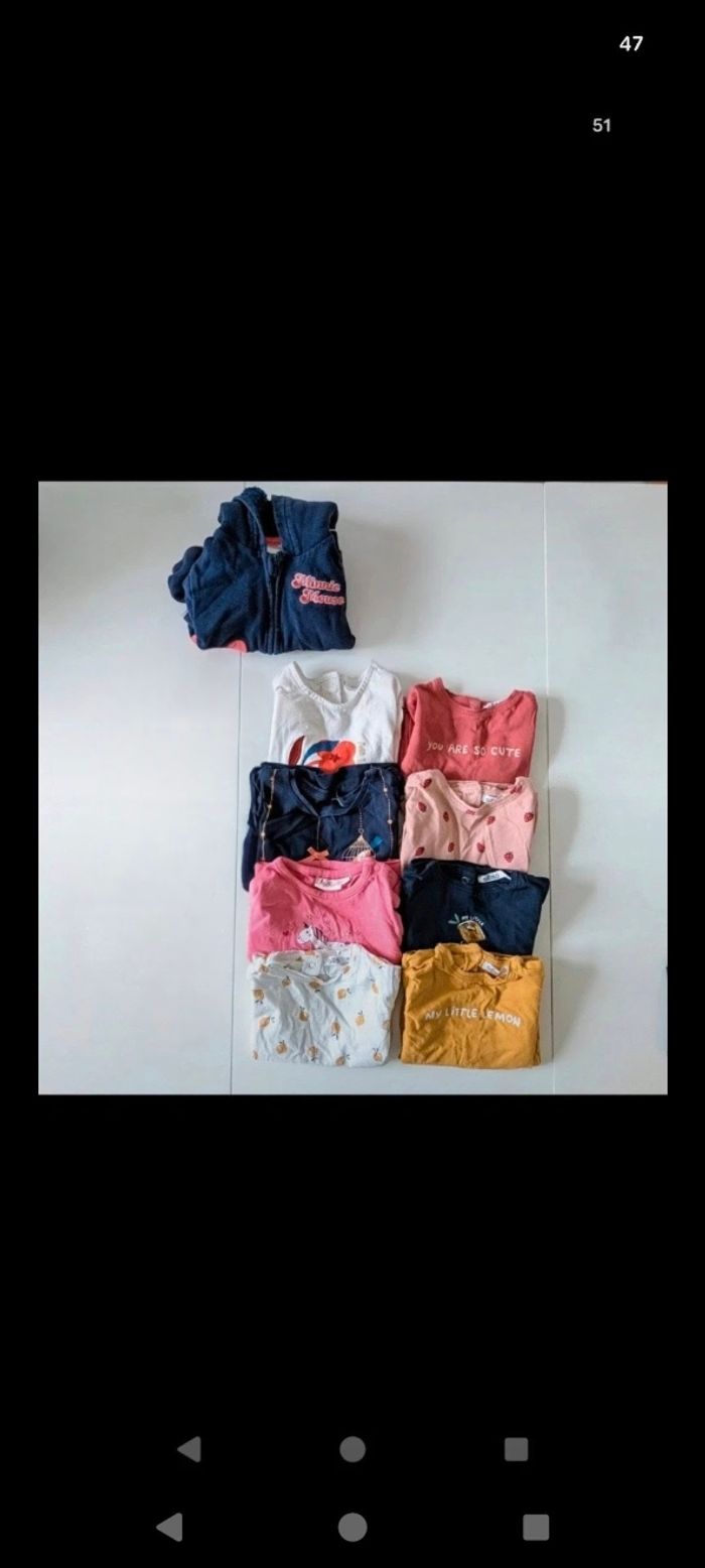 Lot vêtements fille 18 mois