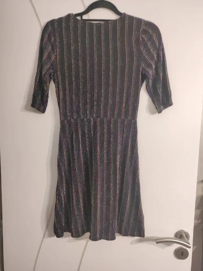Robe multicolore à rayures Kiabi XS/14ans - photo numéro 3