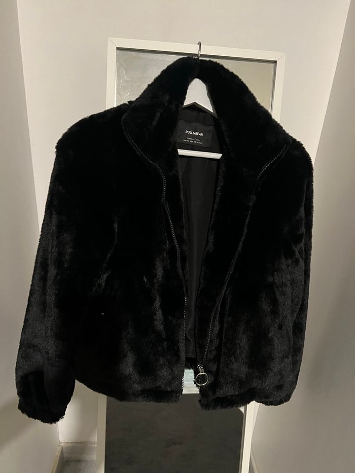 Manteau fourrure pull bear