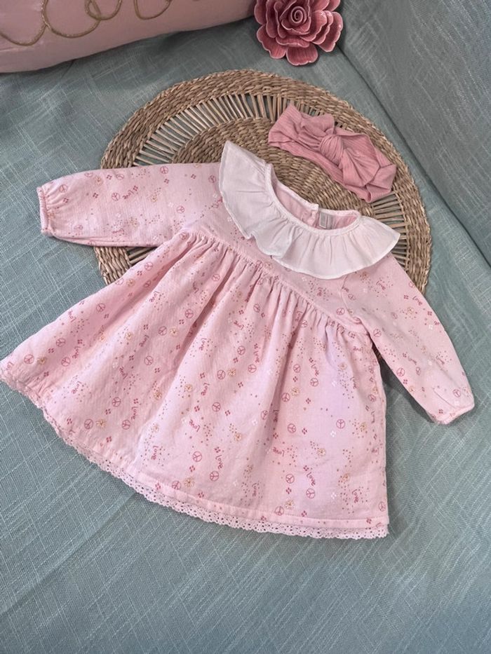 Robe et bandeau taille 3 mois