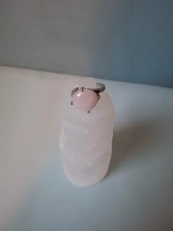 Bague en Quartz rose – Taille 17