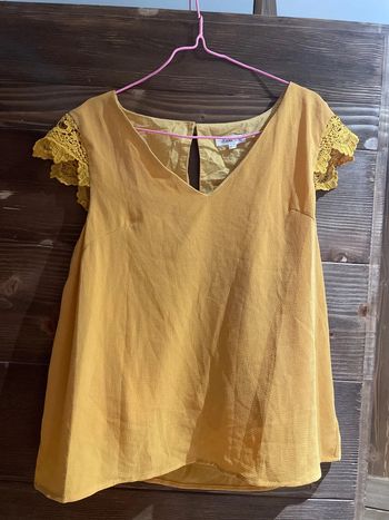 Top Blouse moutarde