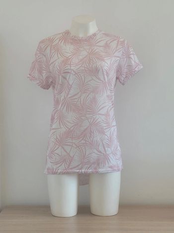Thsirt col rond manches courtes feuilles XS 34 Primark