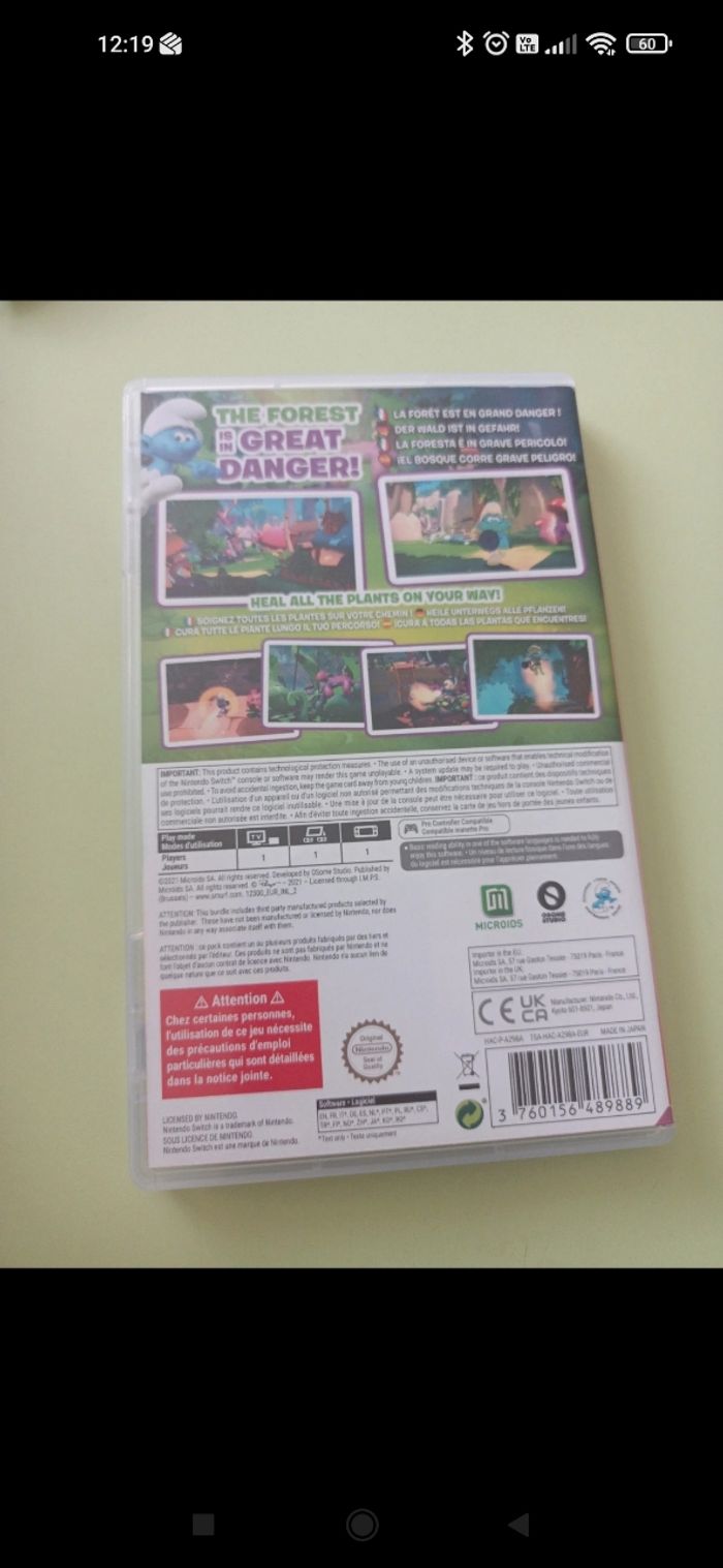 Jeux Switch les Schtroumpfs - photo numéro 2