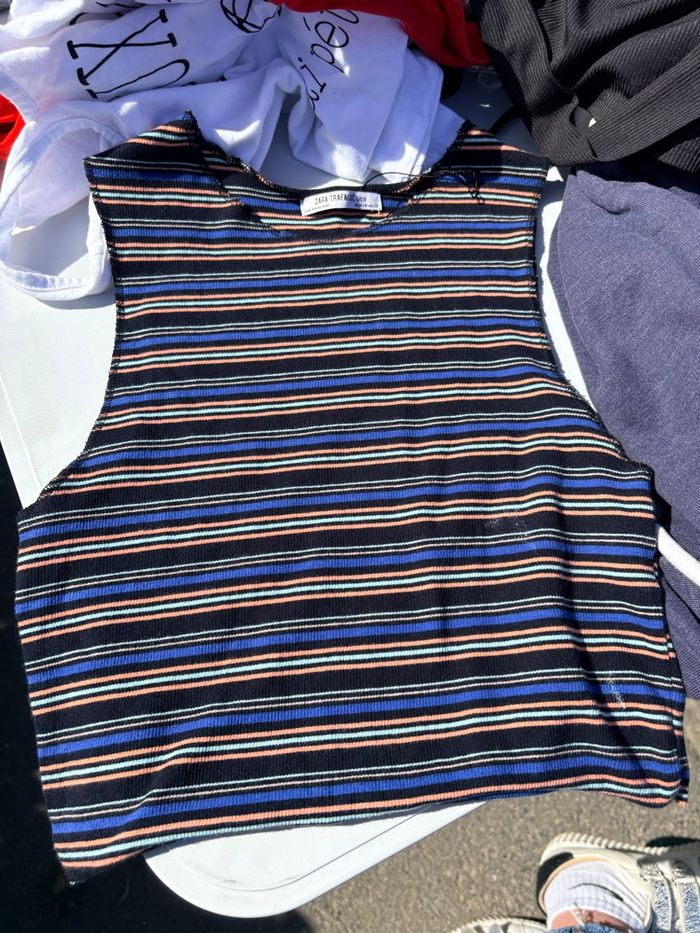 Magnifique croc top Zara multicolore - photo numéro 1
