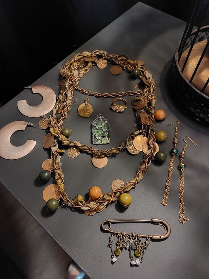Lot de bijoux vintage ethnique bohème - photo numéro 6