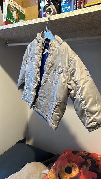 blouson kiabi gris clair 18 mois