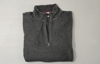 Vêtement Homme Pull zip Calvin Klein gris the classic quarter-zip taille L #Retrostreet