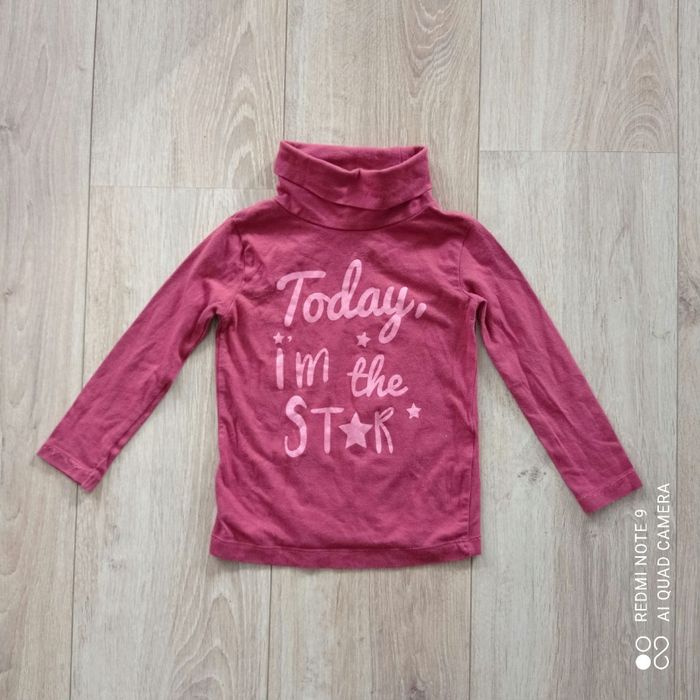 Col roulé rose foncé 3ans