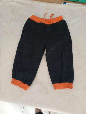 Jogging noir et orange 23 mois Orchestra
