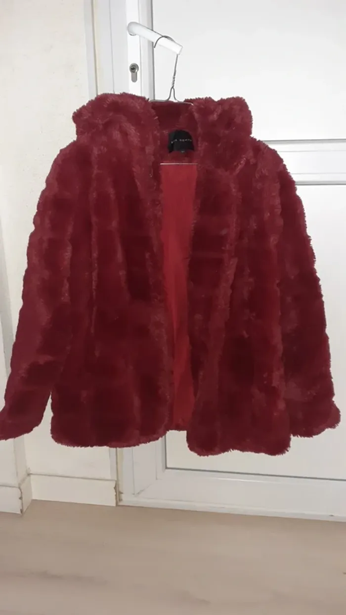 Manteau en fourrure rouge - photo numéro 8