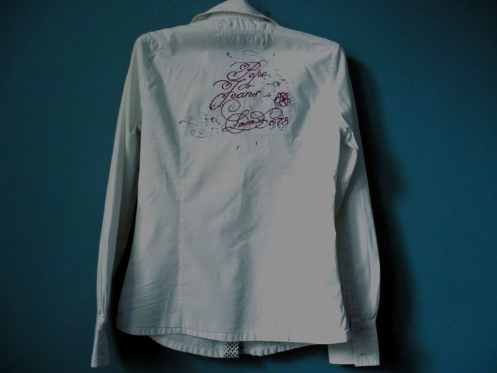 Chemise Fille Pepe Jeans London Blanc 16 ans manches longues TBE - photo numéro 3