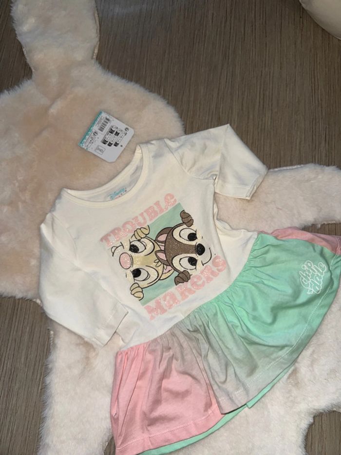 Magnifique robe Disney ton pastel 6 mois neuve - photo numéro 2
