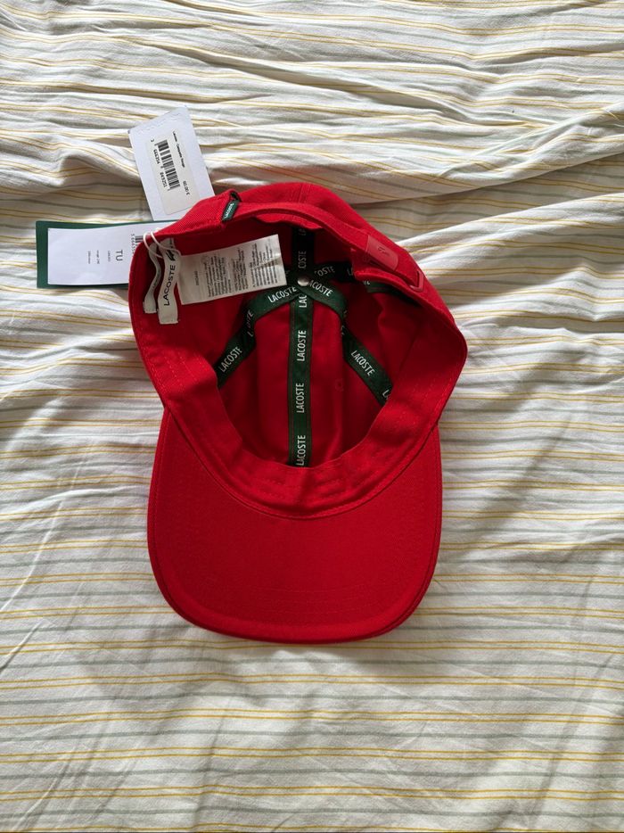 Casquette Lacoste Rouge taille unique - photo numéro 3