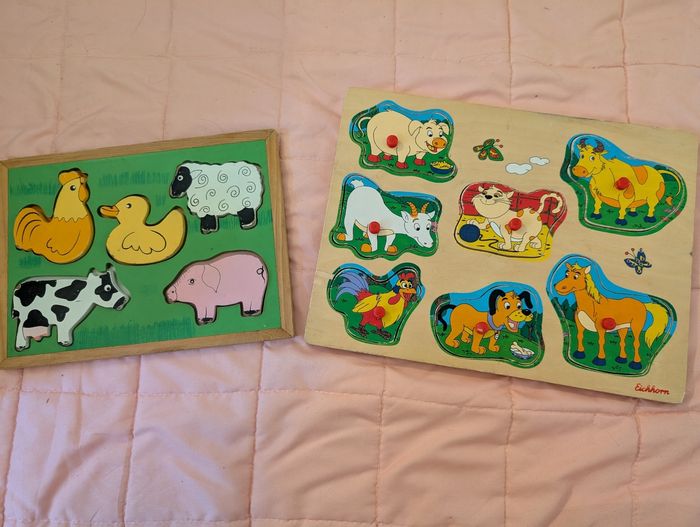 Lot de 2 jeux en bois