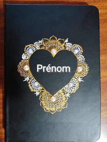 Agenda /notebook personnalisé avec prénom
