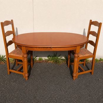 ✨ Grande table extensible bois massif – 170/220 cm ✨