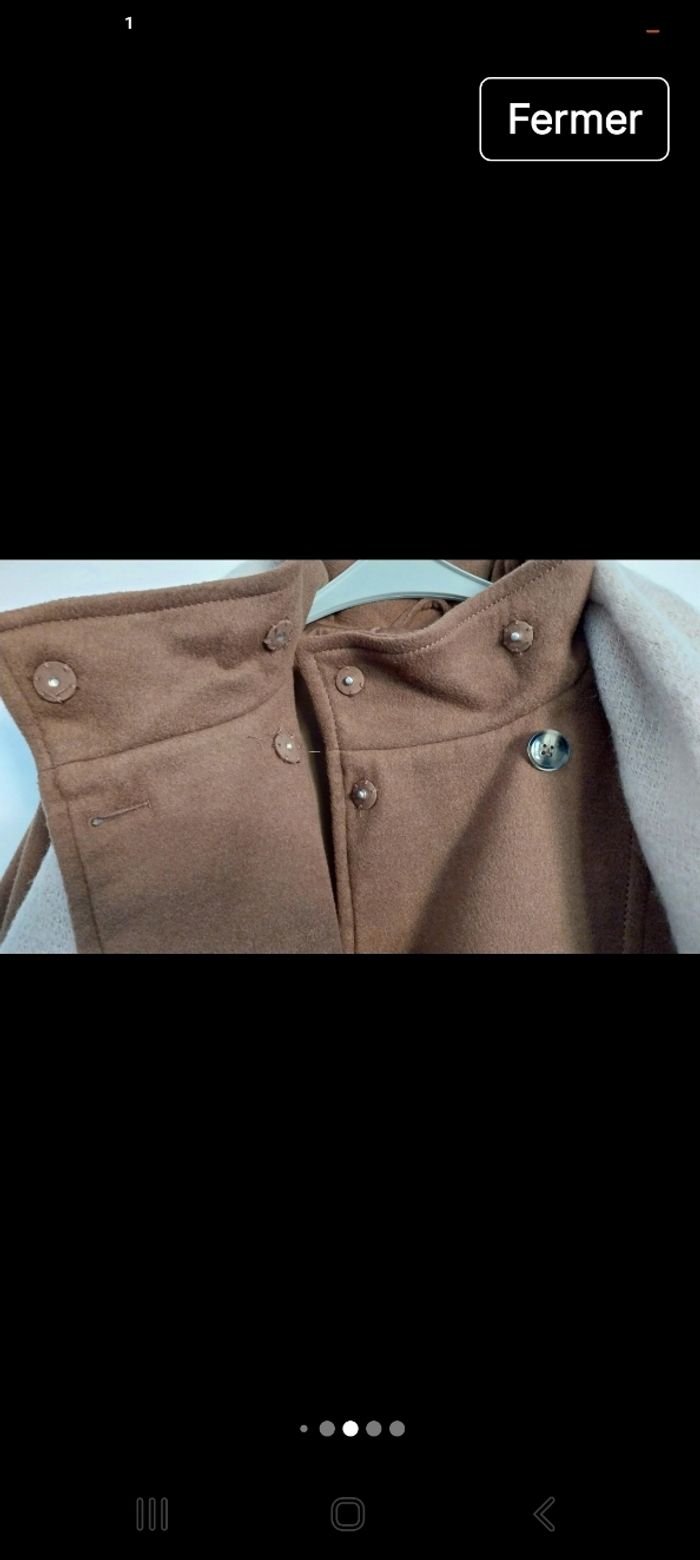 Manteau marron duffle coats H&M T42/T44 - photo numéro 6