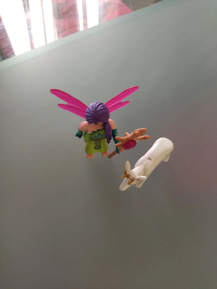 Playmobil fée et son chevreuil - photo numéro 3