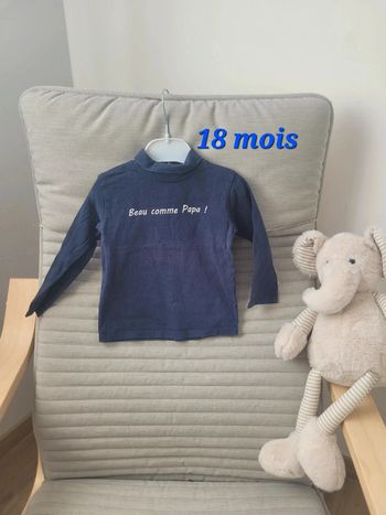 Polo bleu 18 mois