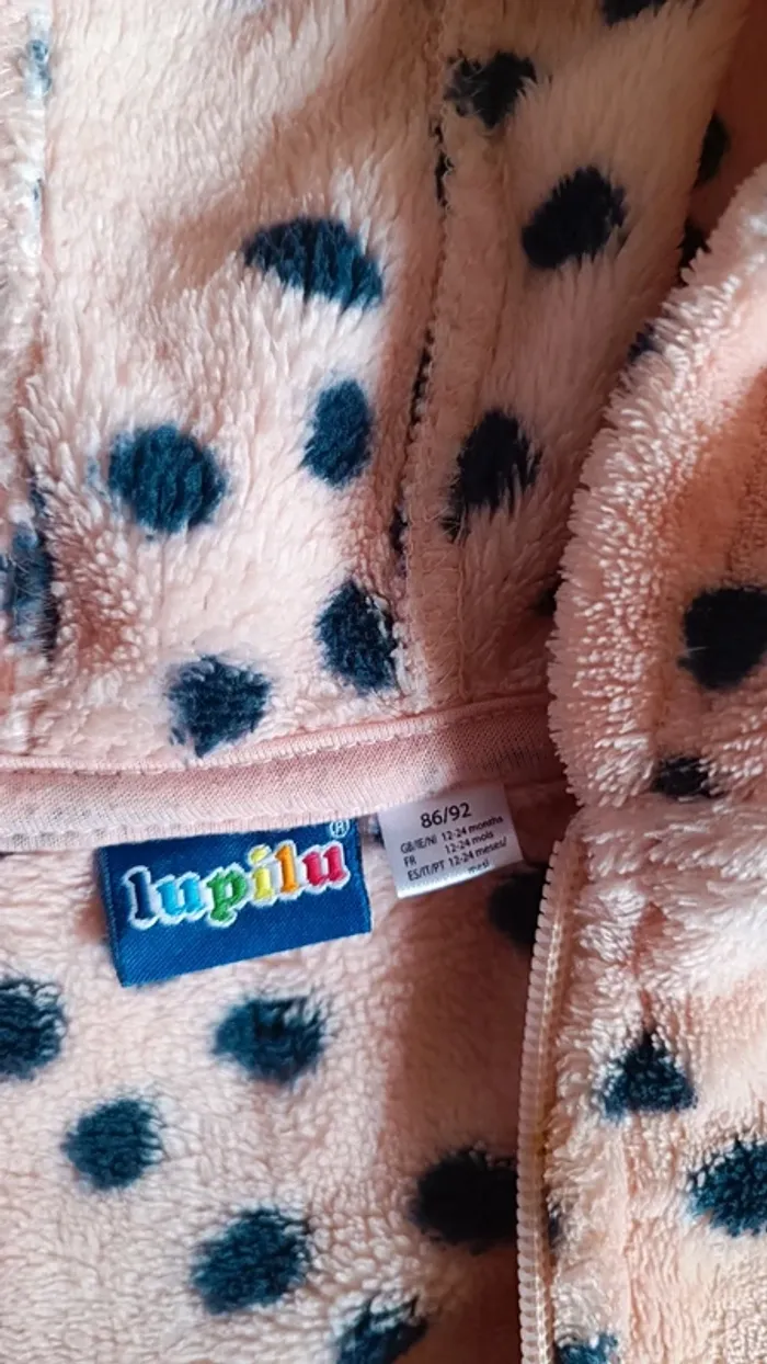 Veste pilou pilou polaire chat lupilu 18-24 mois - 86-92cm - photo numéro 4