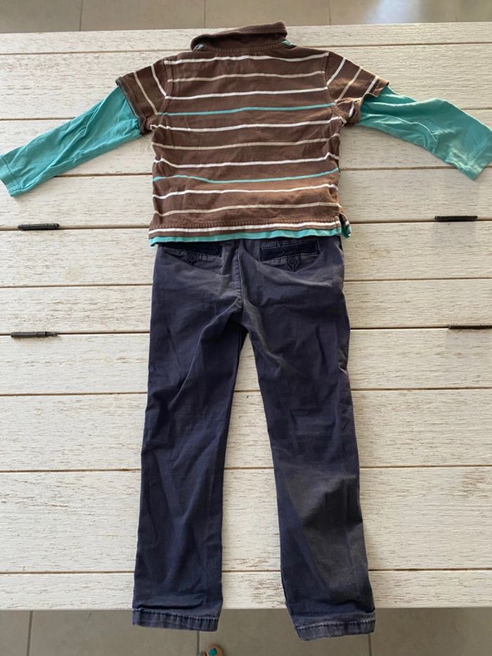 Ensemble polo + pantalon jean 3 ans - photo numéro 2