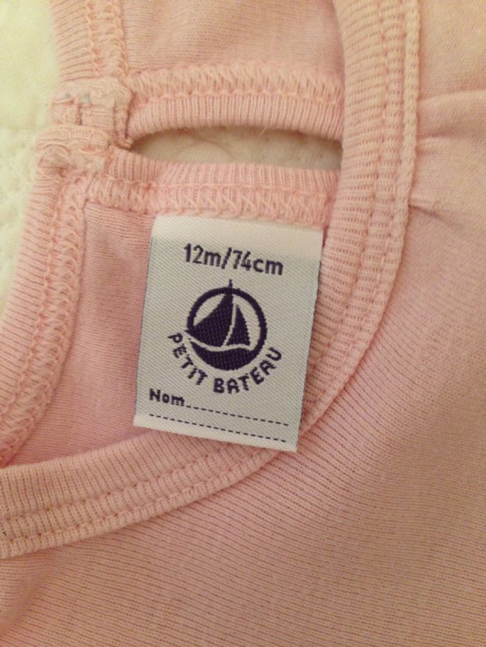 Tee-shirt Rose pour petite fille de 12 Mois - photo numéro 3