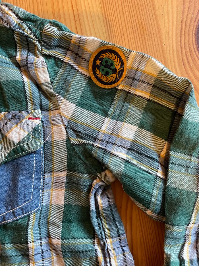 Chemise à carreaux Tissaia 12 mois - photo numéro 3