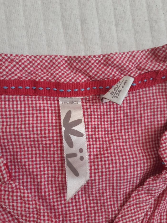 Blouse à petits carreaux Okaidi 8 ans - photo numéro 4