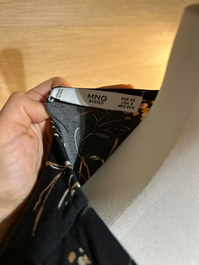 Robe mango cache cœur mi longue manche 3/4 XS parfait état - photo numéro 3