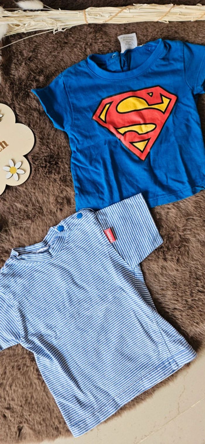 Lot de 3 tee shirt manche courte été 3 mois garçon - photo numéro 3