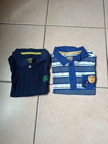 Lot de 2 polos bleus Sergent major 5 ans