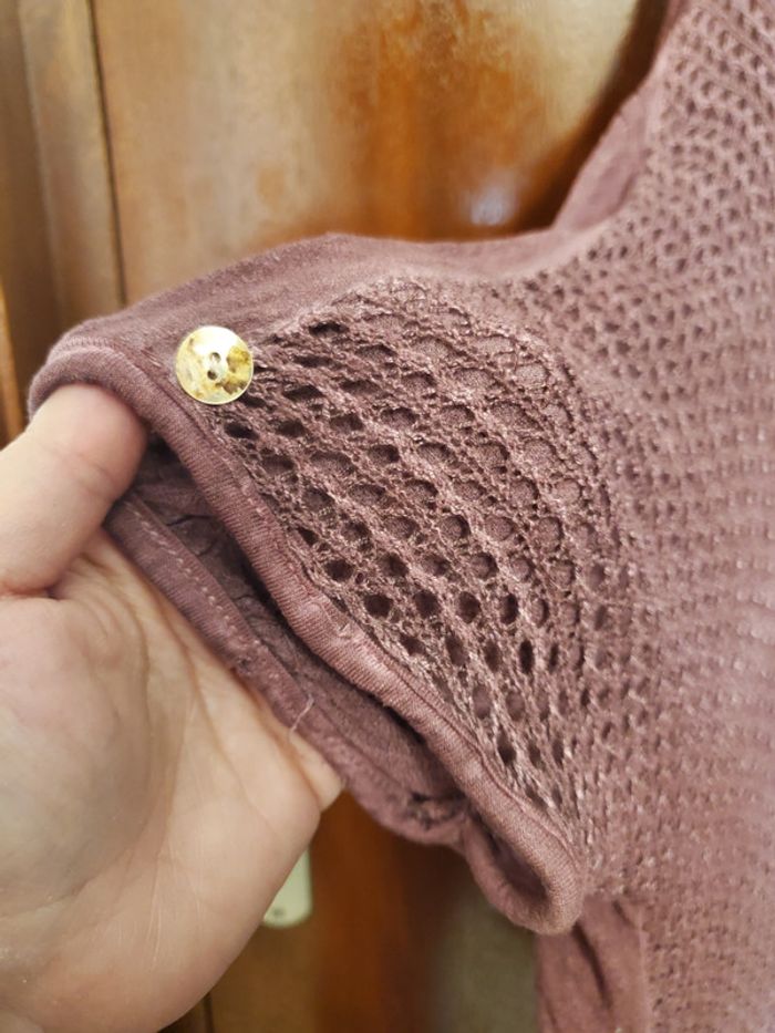 Tshirt femme manches courtes violet - photo numéro 2