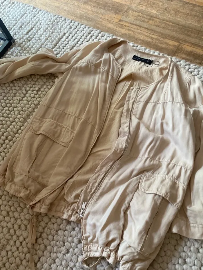 Beige Jacke - photo numéro 2