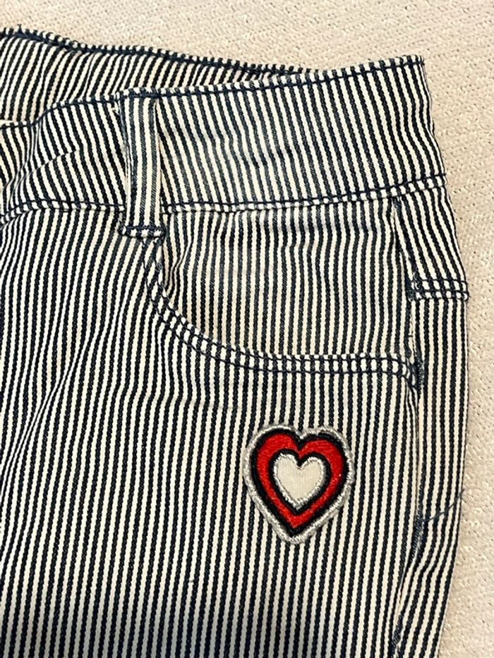 Jeans à rayures blanc et bleu - Orchetsra - 8 ans - photo numéro 2