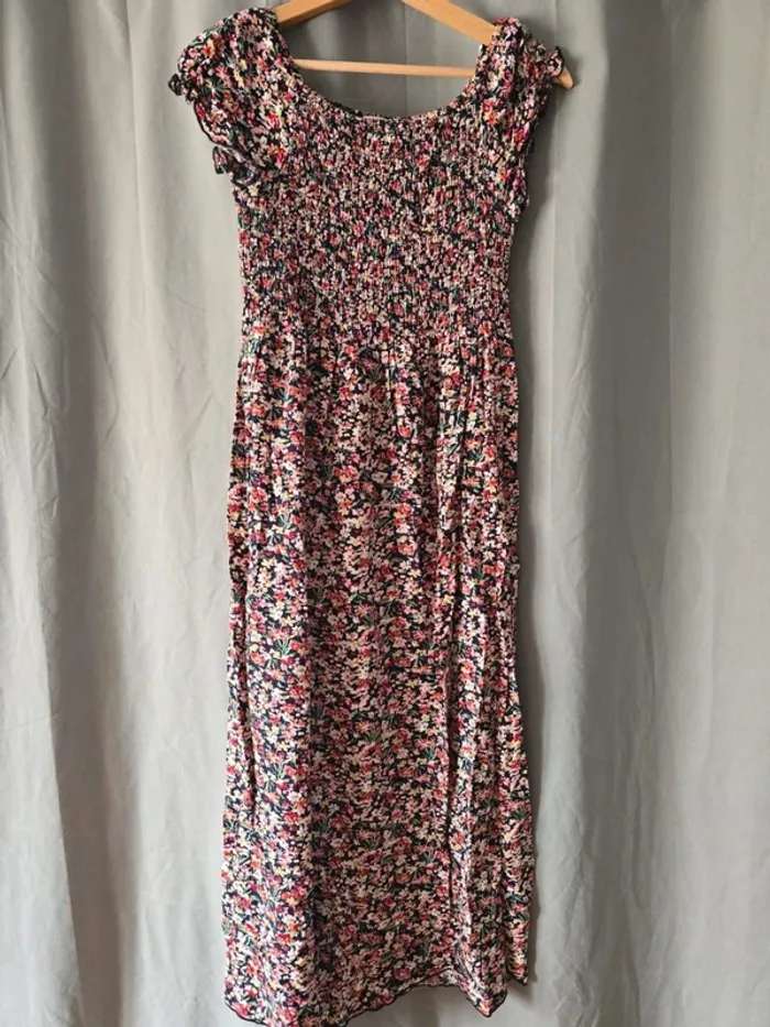 Robe longue fleurie