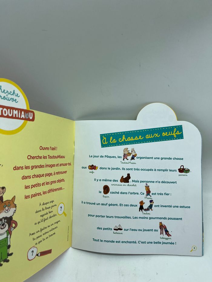 Livre d’activité Magazine Cherche et trouve Famille Les toutoumiaou Pomme d’api avec son crayon Neuf - photo numéro 4