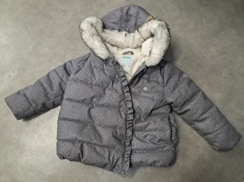 manteau doudoune hiver doublée fille 2 ans okaidi