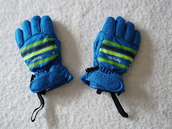 Gants de ski bleus fantaisies MC Kinley pour enfants Taille : 3 (4/5 ans)