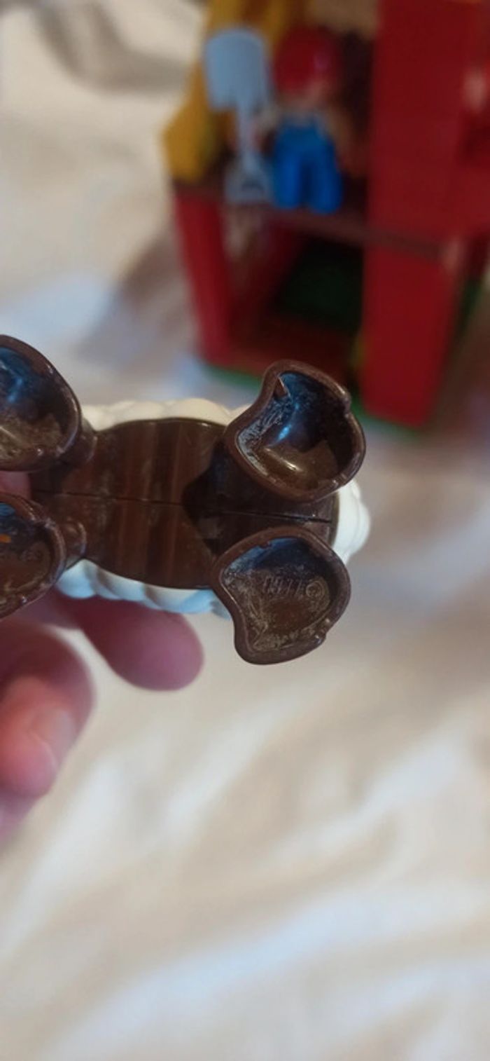 Bâtiment de Ferme avec homme fermier mouton et cochon lego duplo - photo numéro 5