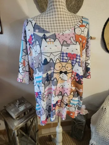 Pull d'été chat