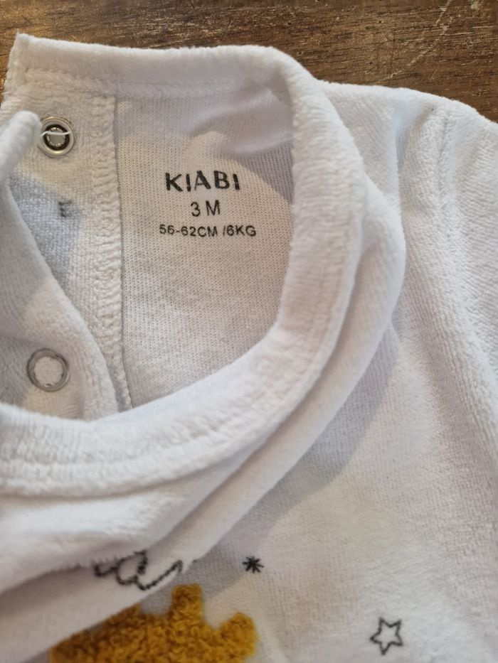 Pyjama velours - 3  mois - photo numéro 3