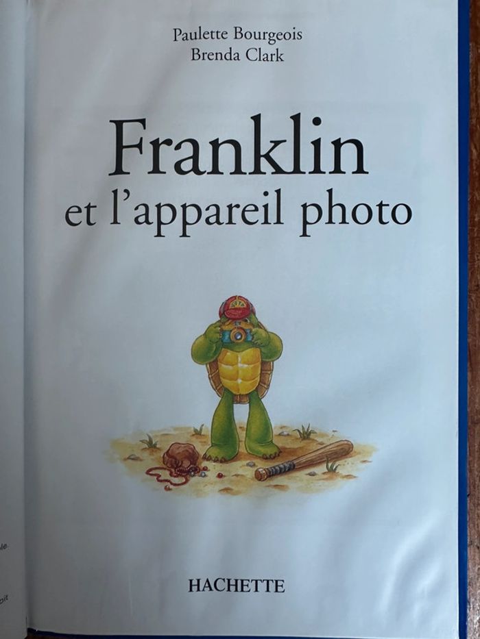 Livre album Franklin tortue et l’appareil photo bibliothèque Hachette des petits je lis tout seul - photo numéro 2