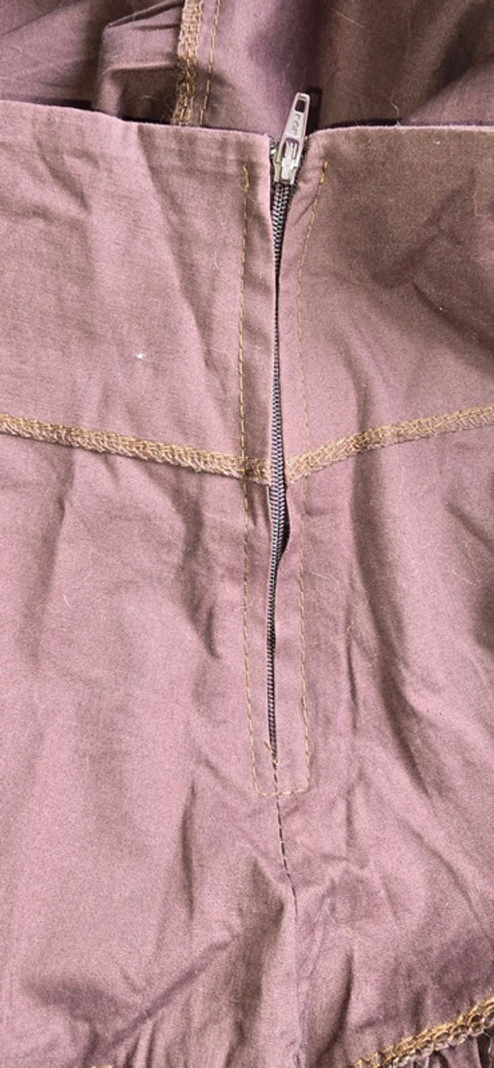 Jupe longue marron taille 1 fabriqué France. - photo numéro 8