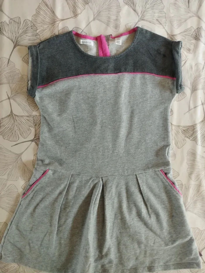 Robe grise Okaïdi 8 ans
