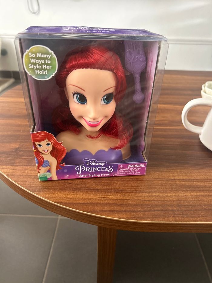 Tête à coiffer Ariel la petite sirène neuve encore dans son emballage - photo numéro 2