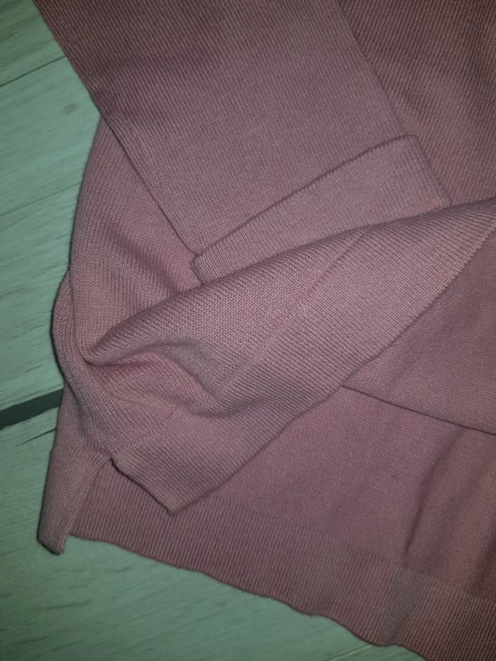 Pull fin rose et argenté tex 4ans neuf - photo numéro 3