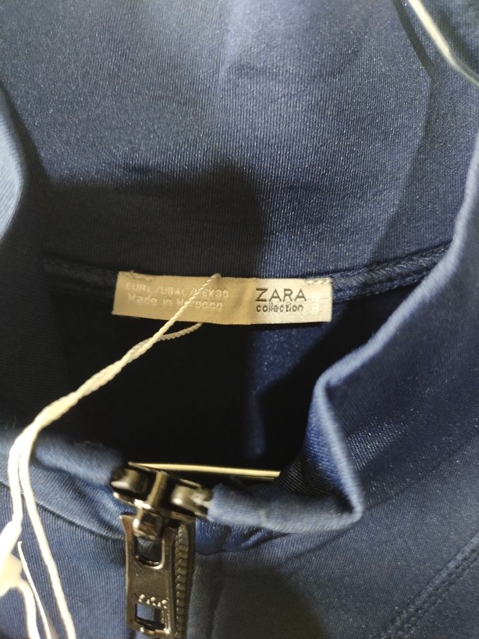 Robe bleu marine Zara taille L soit 40/42 - photo numéro 4