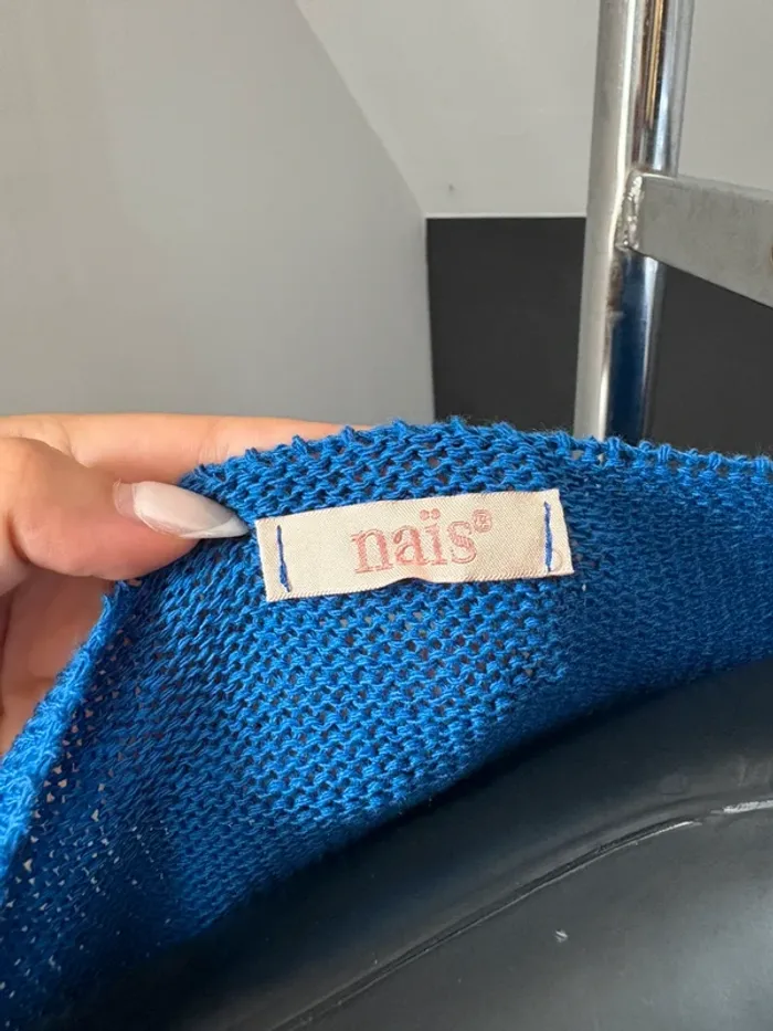 Pull bleu manche 3/4 Naïs - photo numéro 5