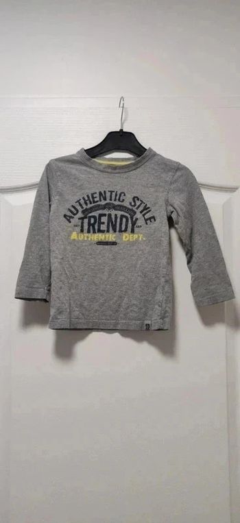 T-shirt ml gris In Extenso 5 ans